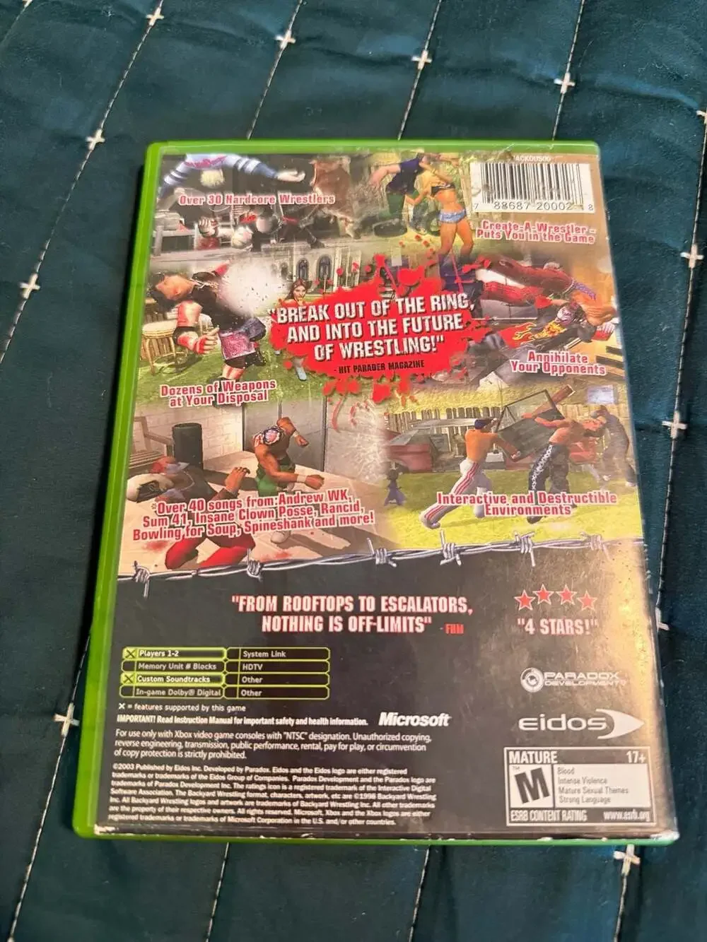 Backyard Wrestling: Don't Try This at Home for Microsoft Xbox